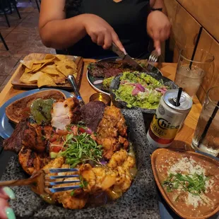 My sister had the Arrachera and I had the Molcajete BOTH WERE AMAZING