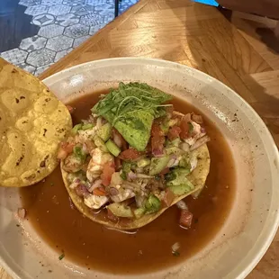 Ceviche Tostada