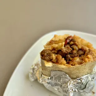 Steak Fajitas Burrito