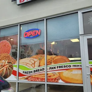 a car parked in front of the store