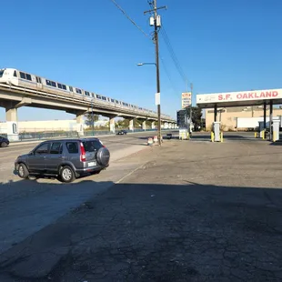 Taken from the front patio outside eating area, you can see our Barr Train passing by
