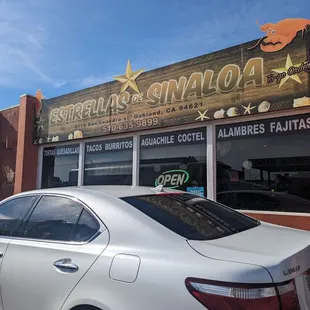 Outside of the restaurant