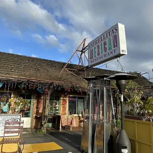 Outside restaurant