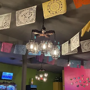 tables and chairs in a restaurant