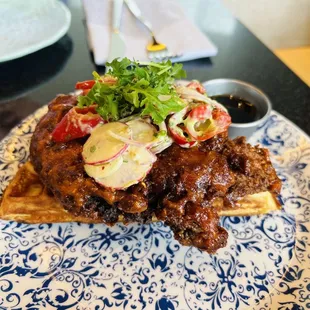 Fried chicken waffle