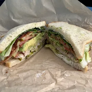 Smoked Turkey, Bacon &amp; Avocado on Sourdough