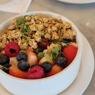 Chia seed berry parfait