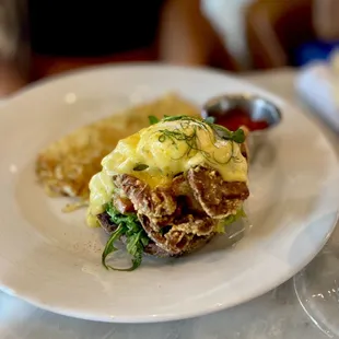 Crispy Soft Shell Crab benedict