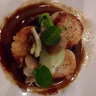 Scallops cooked to perfection