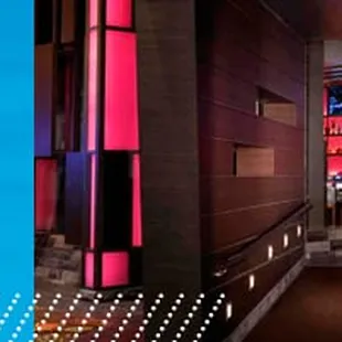 the entrance to the lounge