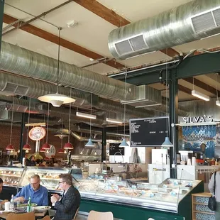 people eating and drinking