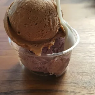 a scoop of ice cream