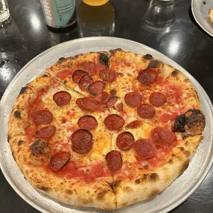 Pepperoni pizza.
