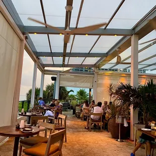 View from the table outdoor