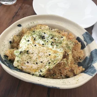 Kimchi rice and fried egg