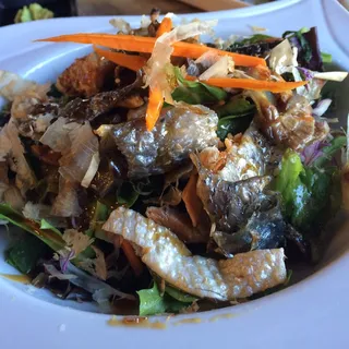 Salmon Skin Salad