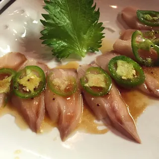 Yellowtail with Jalapenos Sashimi