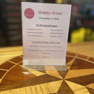 Daily Happy hour