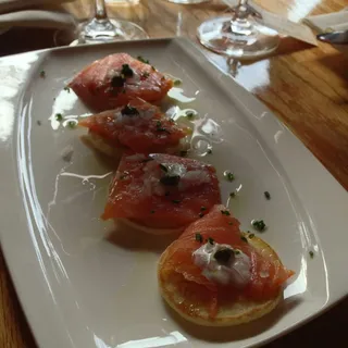 Salmon Blinis