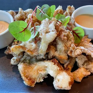 Deep Fried Oyster Mushrooms