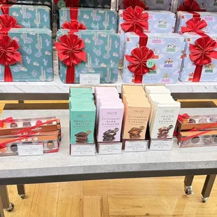 a display of chocolates