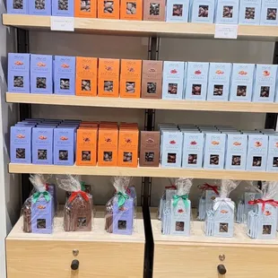 a display of chocolates