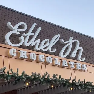 the front of the building