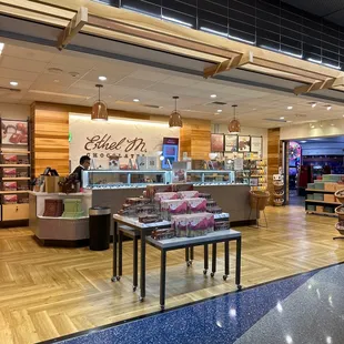 the inside of a store