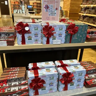 a display of chocolates