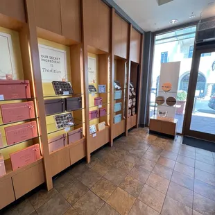 a display of chocolates
