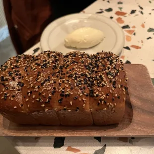 Bourdeaux milk toast with amazake butter