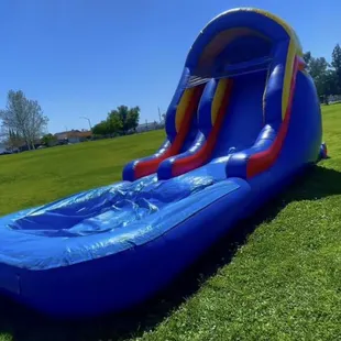 13H x 22L x 10w 
Blue water slide