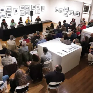 Crowd at the Conversations with the Dead Prison Panel discussion.
