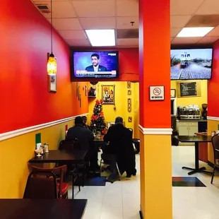 the interior of a restaurant