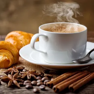 drink, donuts
