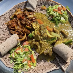 Beef Tibs and Goat Akikl