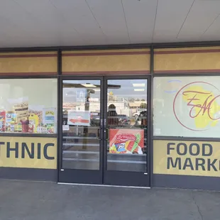 the front of the store