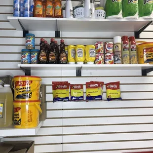 a variety of food items