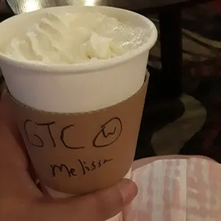 Chai tea latte and service!