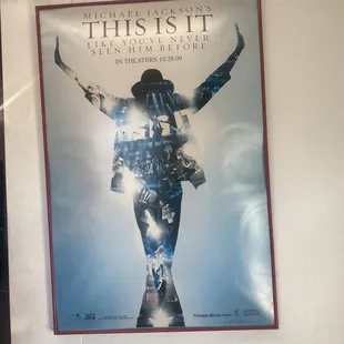The posters of Michael Jackson warmed my heart.