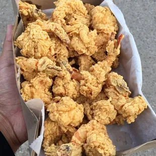 Fried shrimp. Dinner 1/2/2018