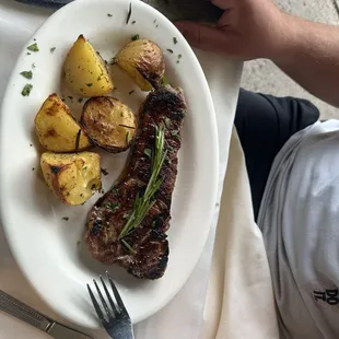 Steak and potatoes