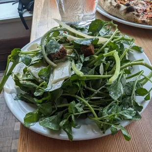 The addicting watercress Caesar salad