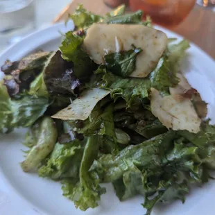 Excellent simple house salad with pecorino