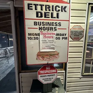 New hours
