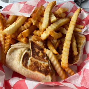 Fish wrap combo (whiting)
