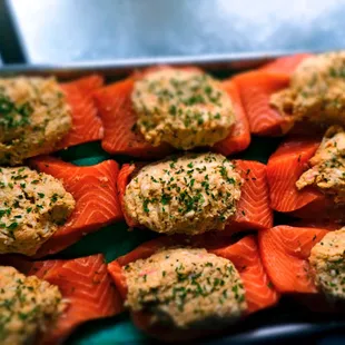 Jumbo Stuffed Salmon to go!