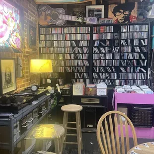 One of the many walls of cds