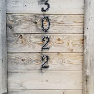 a close up of the number 3
