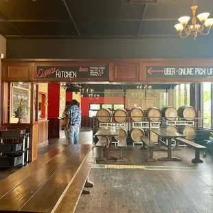 Entrance behind the bar. Very cool  set up